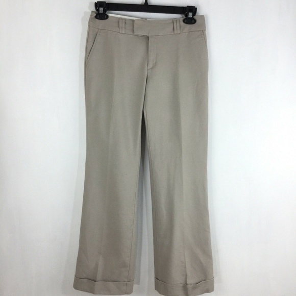 Banana Republic Jackson Fit Pants Cuffed Khaki - Picture 1 of 7